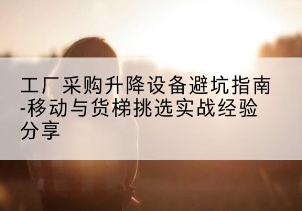 天涯移动式升降机怎么选-工厂采购升降设备避坑指南-移动与货梯挑选实战经验分享